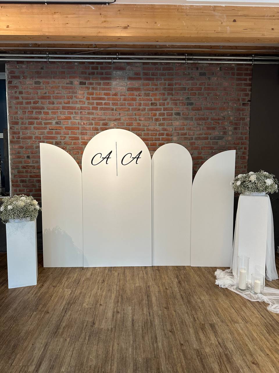 Monogramm-Backdrop CA | CA – Kimimooi Events, Krefeld