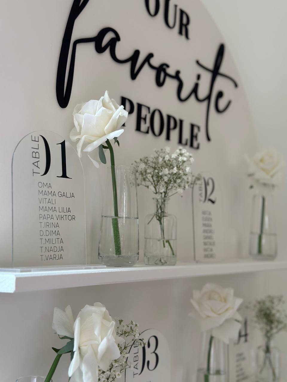 Our favorite People – Sitzordnung